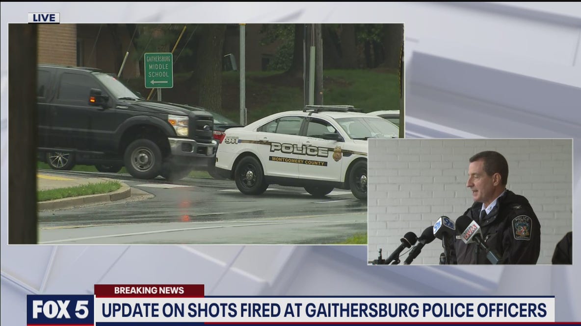 Gaithersburg police provide update on search for gunman who fired at officers